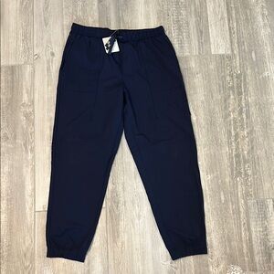 Fabletics Blue Joggers with Tapered Ankles